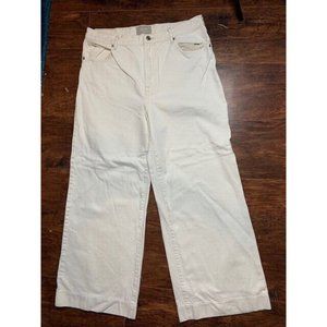 Everlane Size 32 Womens Jeans Off White Wide Leg Cotton High Rise